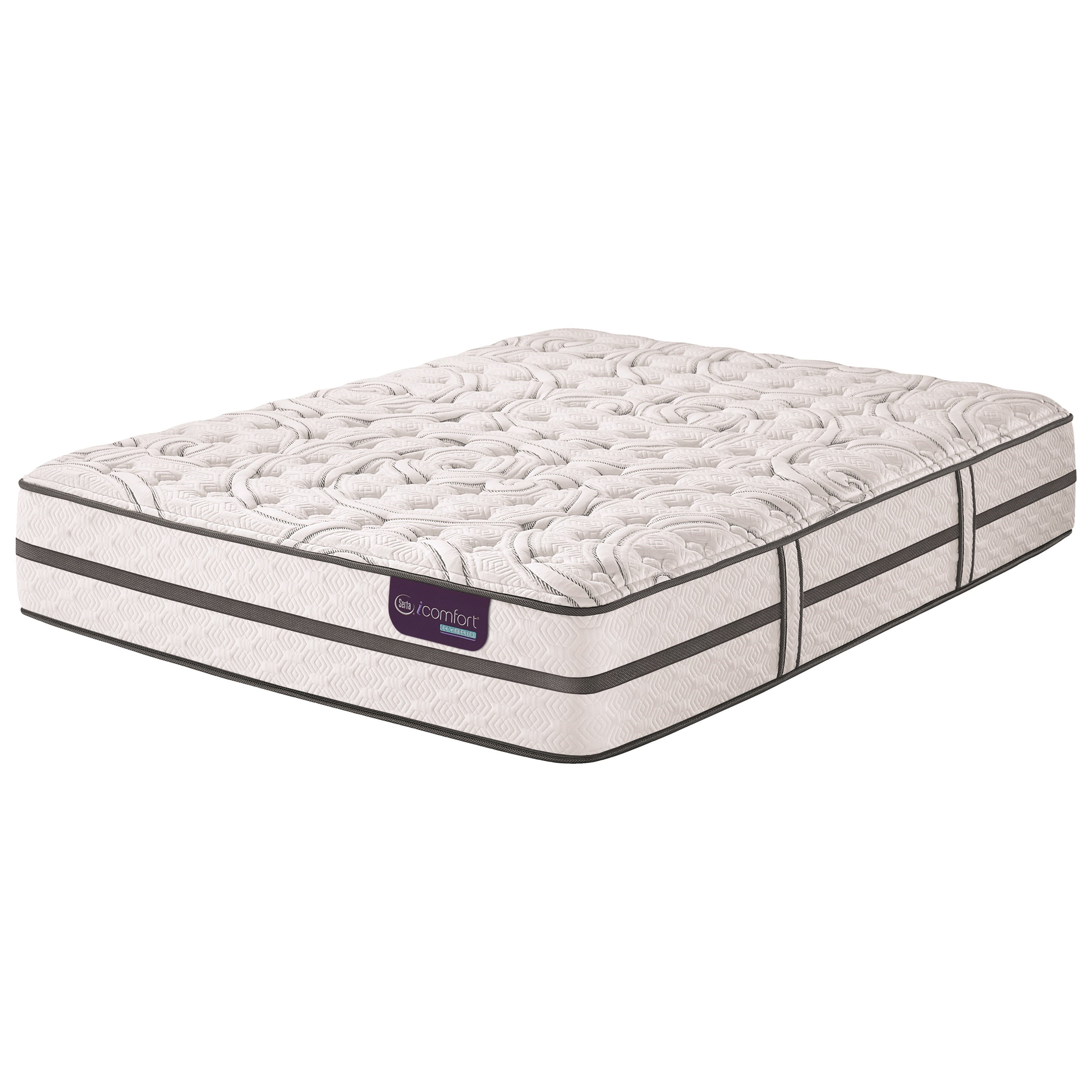 Serta Hybrid Vantage II Firm King Firm Hybrid Mattress and Divided King Motion